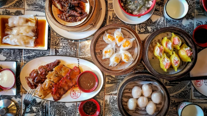 cooked food on white ceramic plate
