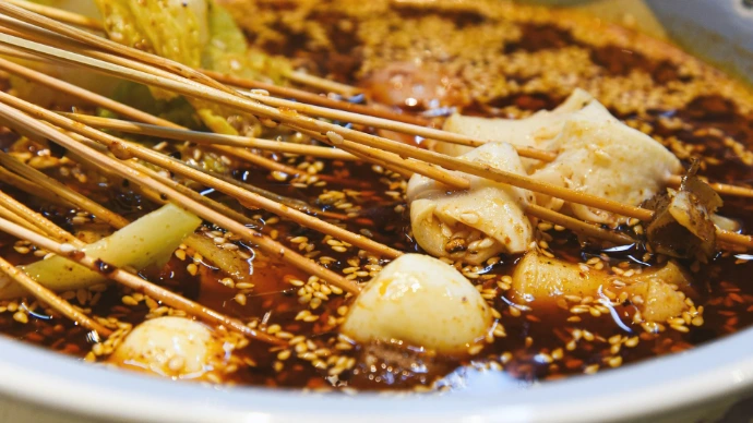 a bowl of food