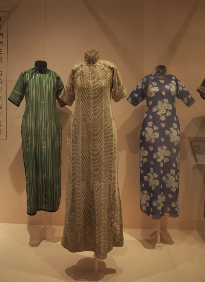 Qipao from 1910-1940s was displayed at the Museum of Chinese in America in 2013.