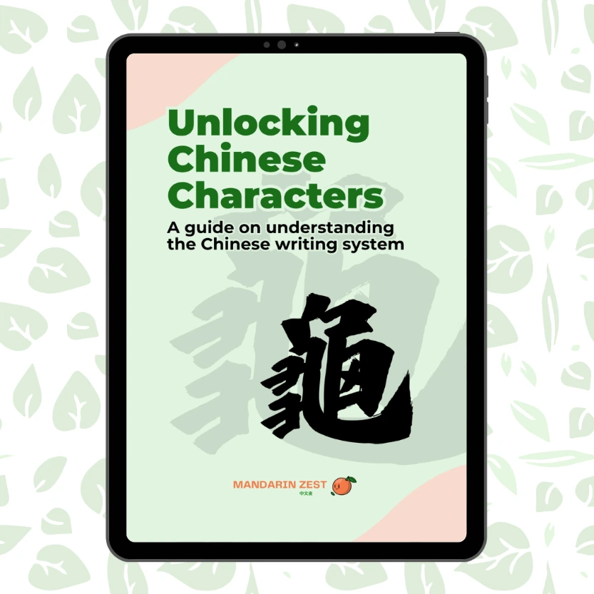 Unlocking Chinese Characters: A guide on understanding the Chinese writing system