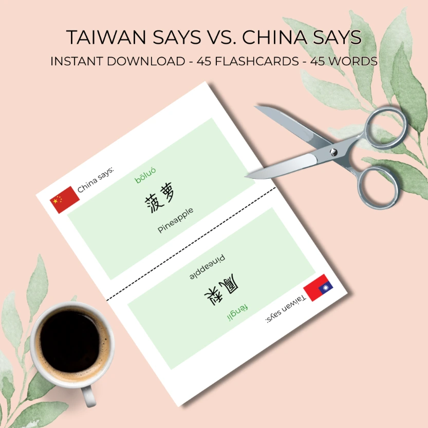 Taiwan Says vs. China Says Flashcards
